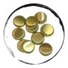 Capace Metalice Aurii 26mm 100 bucăți