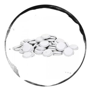 Capace Metalice Albe 29mm 200 bucăți