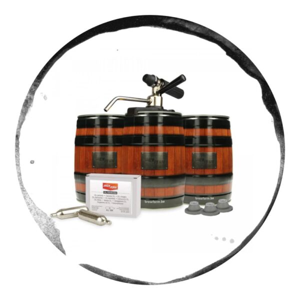 Kit 3 Keguri cu Robinet Dozator Bere