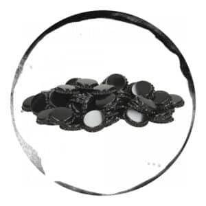 Capace Metalice Negre 29mm 200 bucati