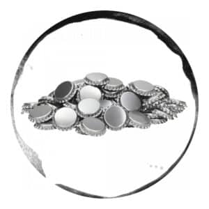 Capace Metalice Argintii 29mm 200 bucati