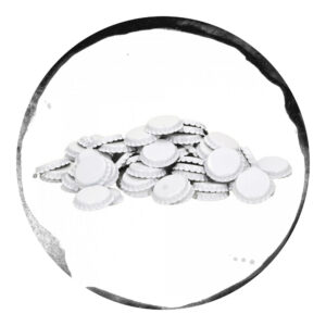 Capace Metalice Albe 26mm 100 bucăți